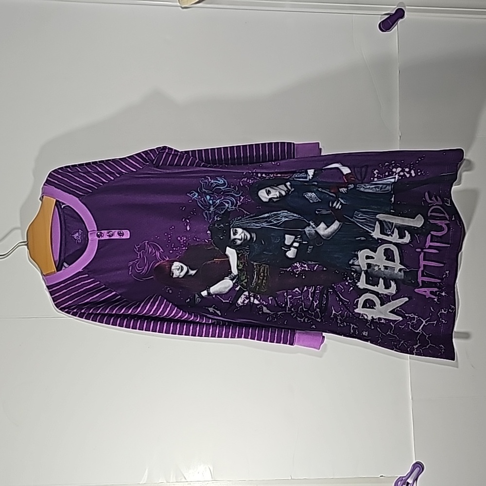 Disney Decendents Long Sleeve Pj Dress Size 7/8